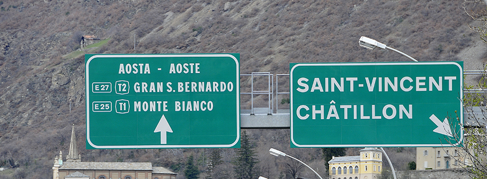Uscita autostradale Saint Vincent - Chatillon. (Foto: Massimo Mormile)